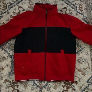 Men's Tommy Hilfiger Red and Black Jacket